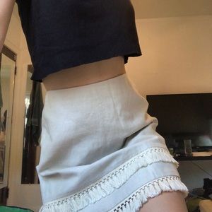 Loft layered tassel skirt